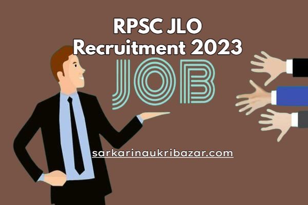 RPSC JLO Recruitment 2023