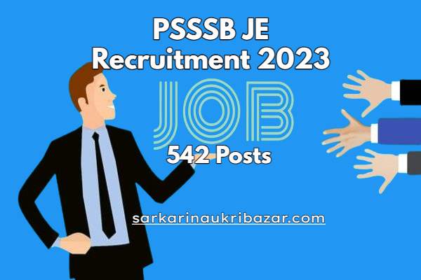 PSSSB JE Recruitment 2023
